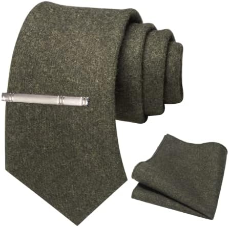 Men’s Cashmere-Wool Tie Set – Textured Accessories for Refined Tailoring