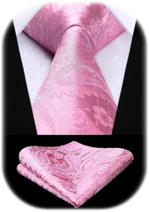 Men’s Paisley Jacquard Tie Set – Refined Formal Accessories for Weddings and Events