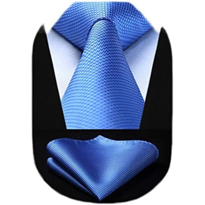 Men’s Textured Tie Set – Classic Formal Accessories for Weddings and Business