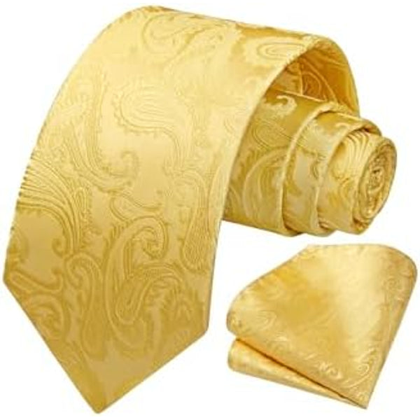 Men’s Floral Paisley Tie Set – Refined Formal Accessories for Weddings and Events