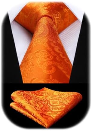 Men’s Paisley Jacquard Tie Set – Refined Formal Accessories for Weddings and Events