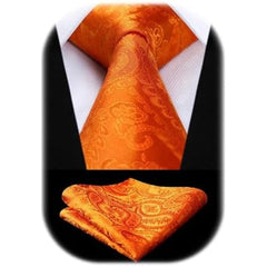 Men’s Paisley Jacquard Tie Set – Refined Formal Accessories for Weddings and Events