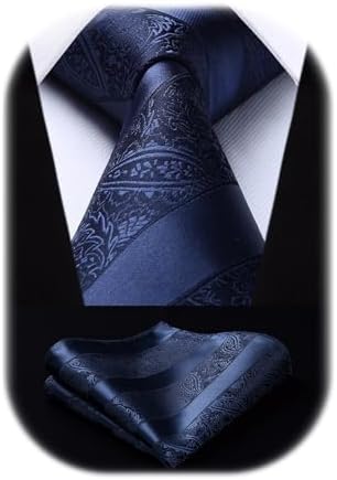 Men’s Paisley Jacquard Tie Set – Refined Formal Accessories for Weddings and Events