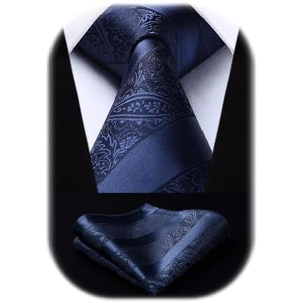 Men’s Paisley Jacquard Tie Set – Refined Formal Accessories for Weddings and Events
