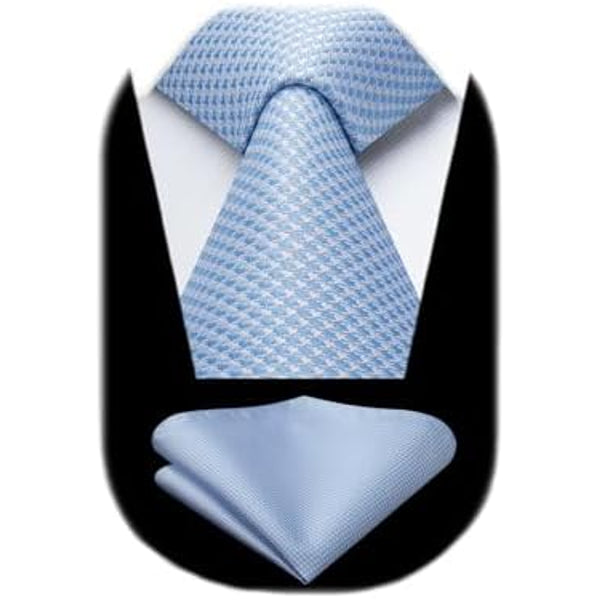 Men’s Textured Tie Set – Classic Formal Accessories for Weddings and Business