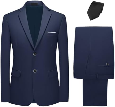 Men’s Two-Button Suit Set – Refined Two-Piece Tailoring for Formal Occasions