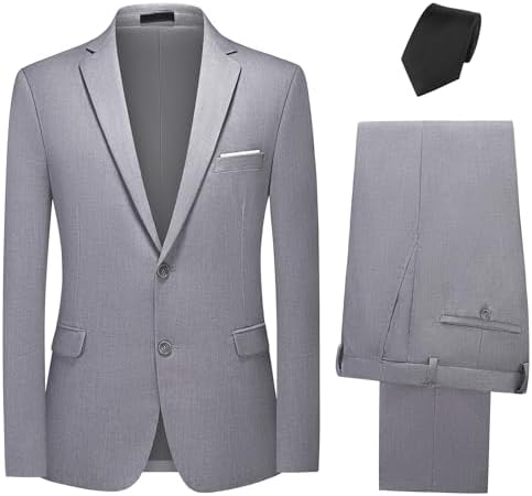 Men’s Two-Button Suit Set – Refined Two-Piece Tailoring for Formal Occasions