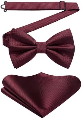 Men’s Paisley Bow Tie Set – Refined Formal Accessories for Weddings and Events