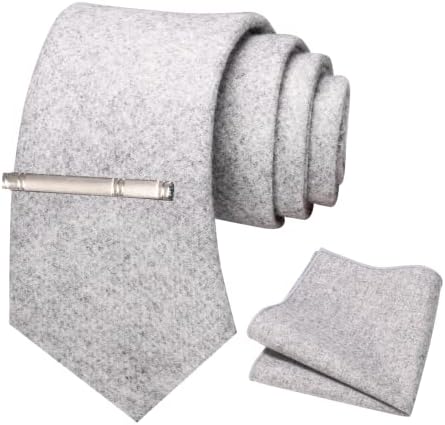 Men’s Cashmere-Wool Tie Set – Textured Accessories for Refined Tailoring