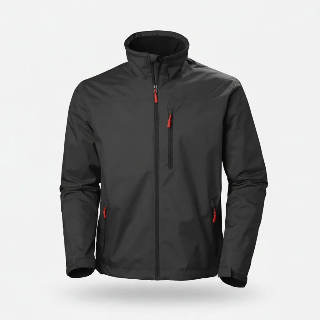 Men’s Waterproof & Windproof Crew Jacket – Breathable 2-Layer Outdoor Jacket for Everyday & Adventure