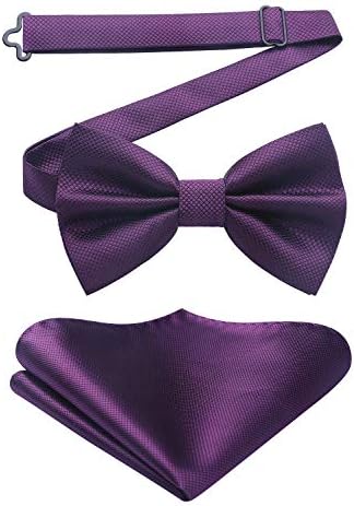 Men’s Paisley Bow Tie Set – Refined Formal Accessories for Weddings and Events