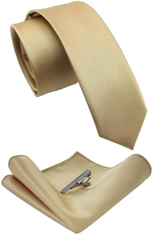 Men’s Slim Tie Set – Coordinated Accessories for Business and Formal Events