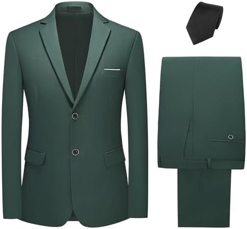 Men’s Two-Button Suit Set – Refined Two-Piece Tailoring for Formal Occasions