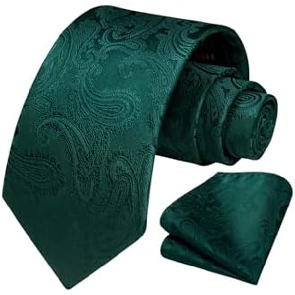 Men’s Floral Paisley Tie Set – Refined Formal Accessories for Weddings and Events