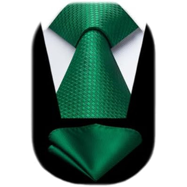 Men’s Textured Tie Set – Classic Formal Accessories for Weddings and Business