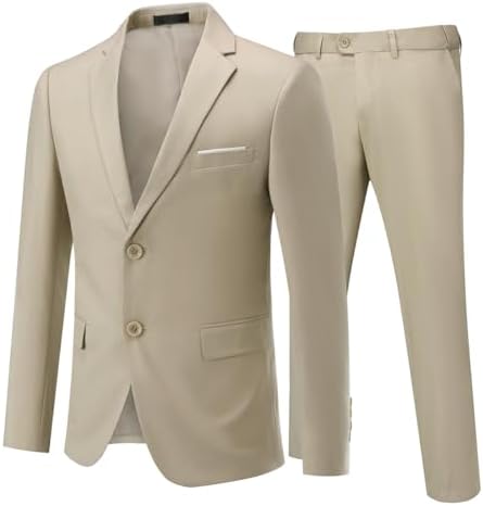 Men’s Slim-Fit Two-Piece Suit – Tailored Set for Business and Weddings