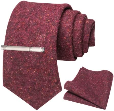 Men’s Cashmere-Wool Tie Set – Textured Accessories for Refined Tailoring