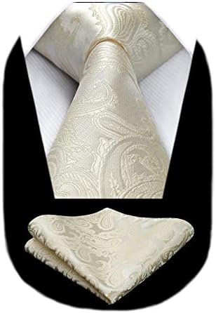 Men’s Paisley Jacquard Tie Set – Refined Formal Accessories for Weddings and Events