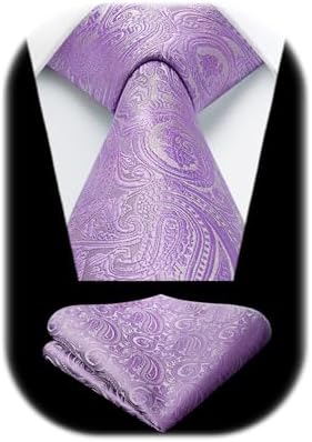 Men’s Paisley Jacquard Tie Set – Refined Formal Accessories for Weddings and Events