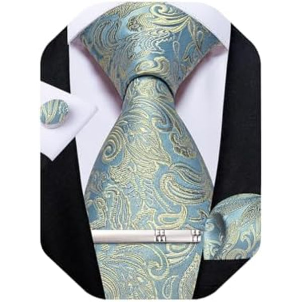 Men’s Paisley Formal Tie Set – Refined Accessories for Weddings and Special Events