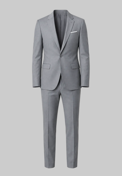 Men’s Tailored Two-Piece Suit – Stretch Blazer and Trousers for Business and Formal Events
