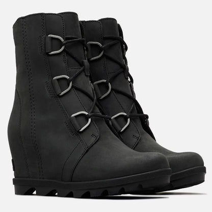 Women's Lace-Up Heeled Chunky Chelsea Boots