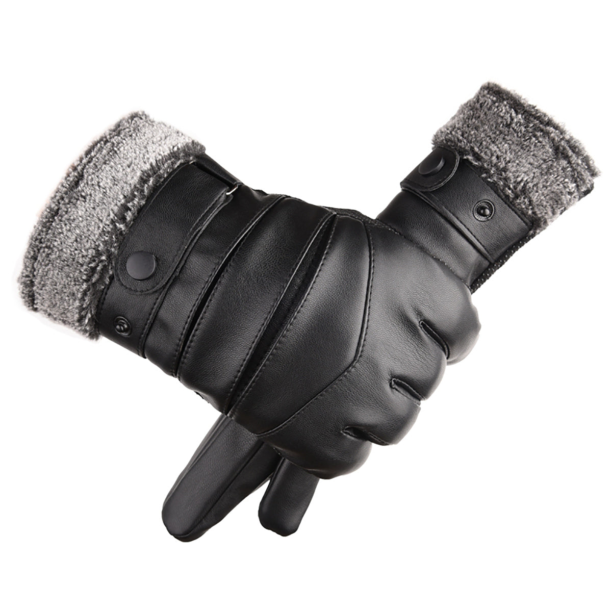 Men’s Thermal Ski Gloves – Waterproof Touchscreen Winter Gloves with Anti-Slip Grip