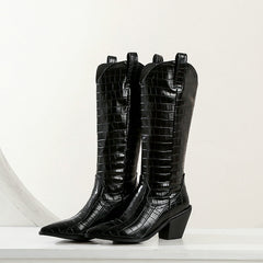 Women's Platform Waterproof Thick-Sole Knee-High Boots