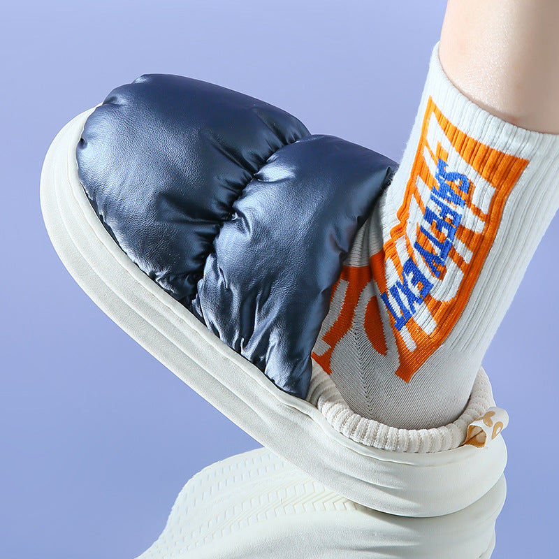 Women's Slipper Boots - Blue