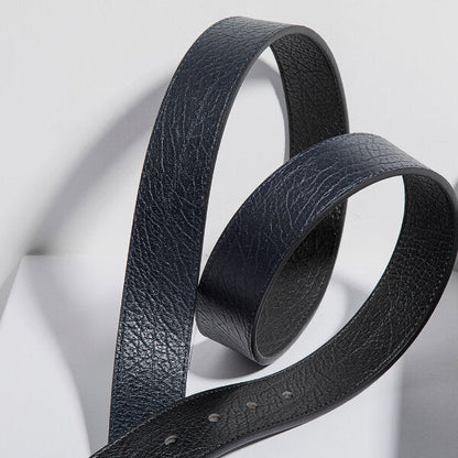 Men’s Reversible Leather Belt – Rotating Buckle Adjustable Waist Strap for Smart Casual and Everyday Wear