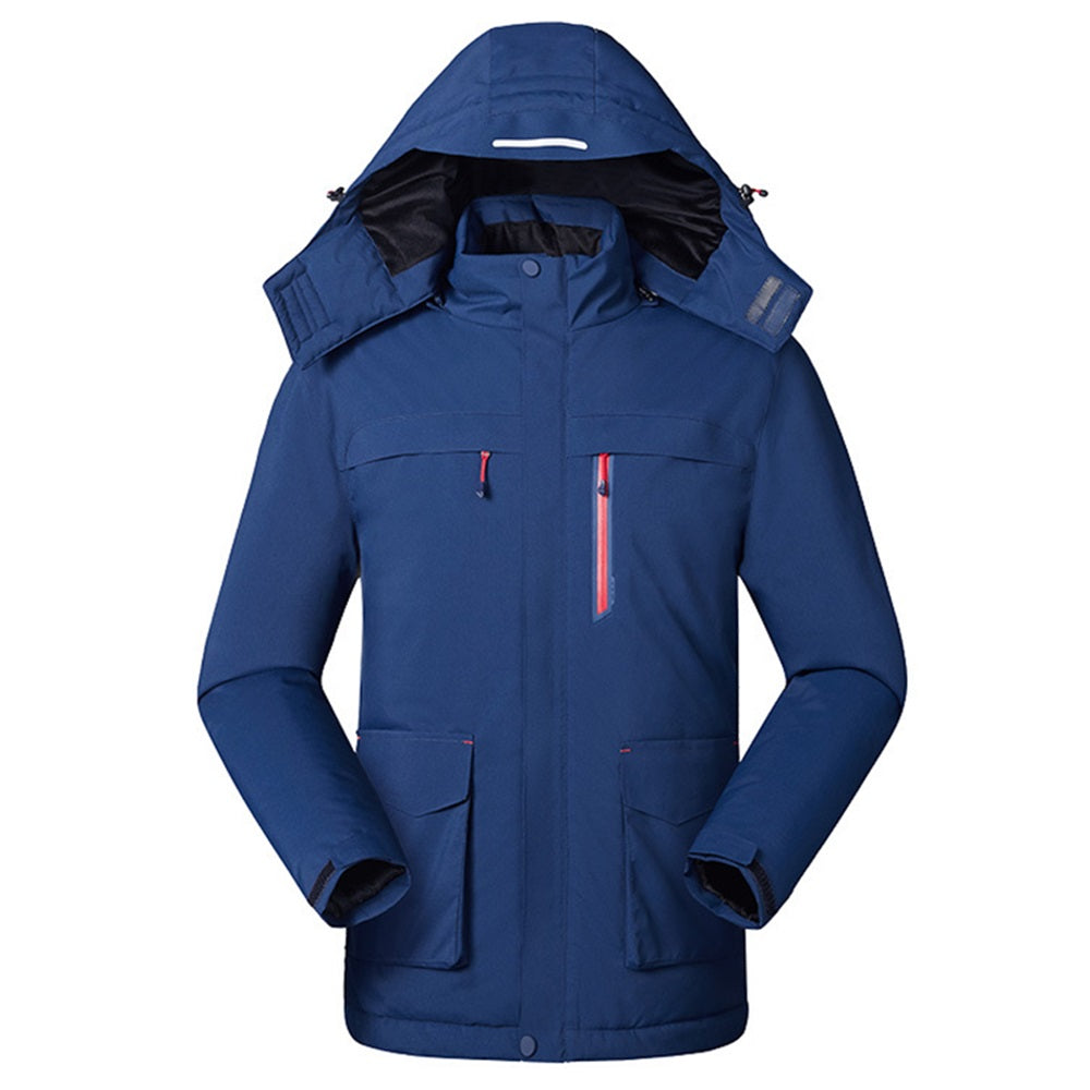 Unisex USB Heated Winter Jacket – Waterproof Wind-Resistant Hooded Outdoor Thermal Coat