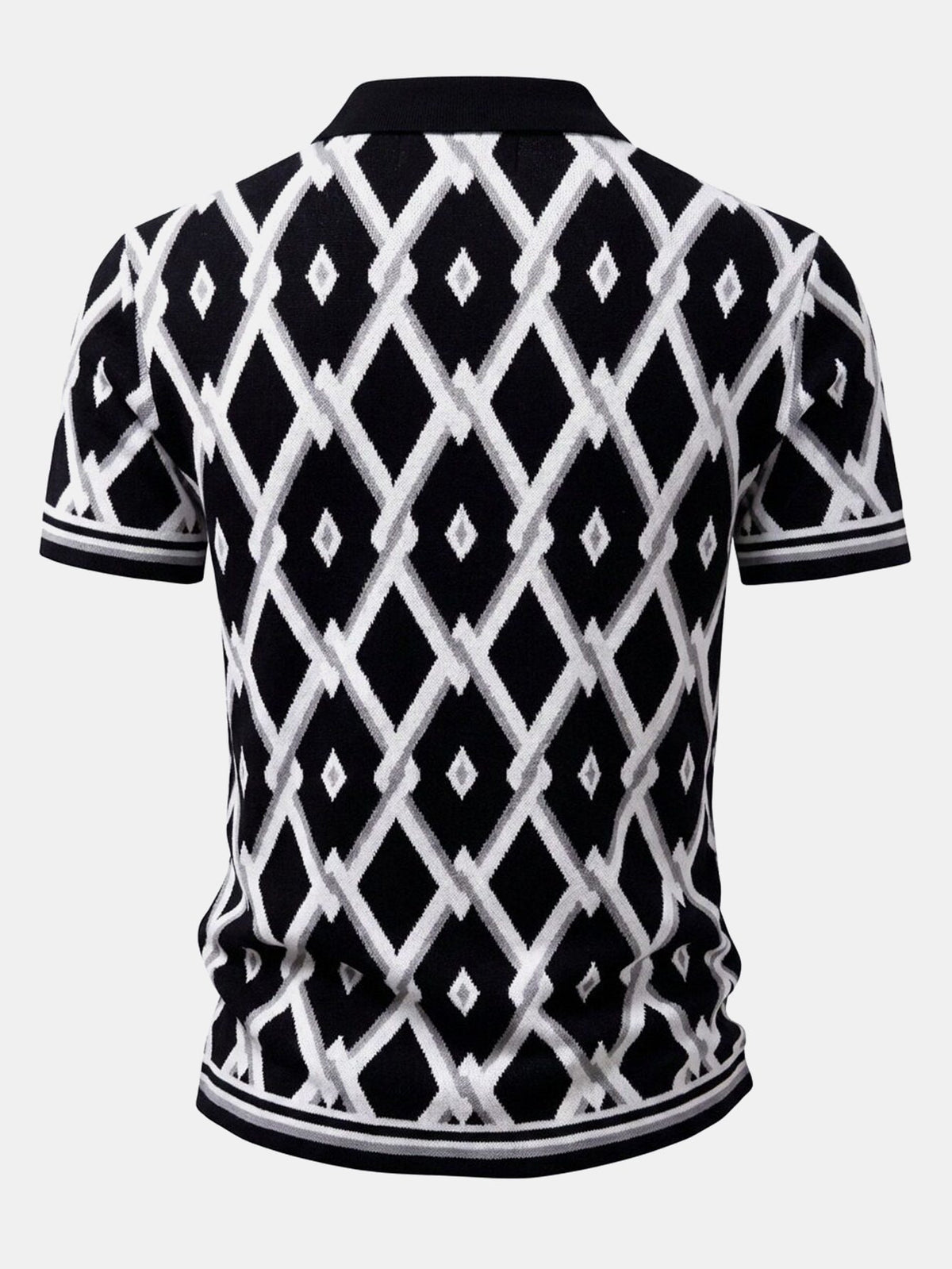 Men’s Viscose Knit Shirt and Tapered Trousers Set – Smart Casual Summer Outfit