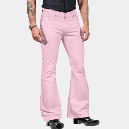 Men’s Flared Trousers – Slim-Fit Bell-Bottom Pants for Retro Casual Styling