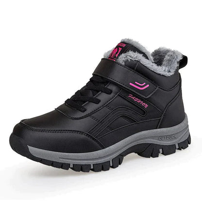 Men’s Thermal Winter Boots – Fleece-Lined Ankle Design with Secure Strap and Rugged Outdoor Sole