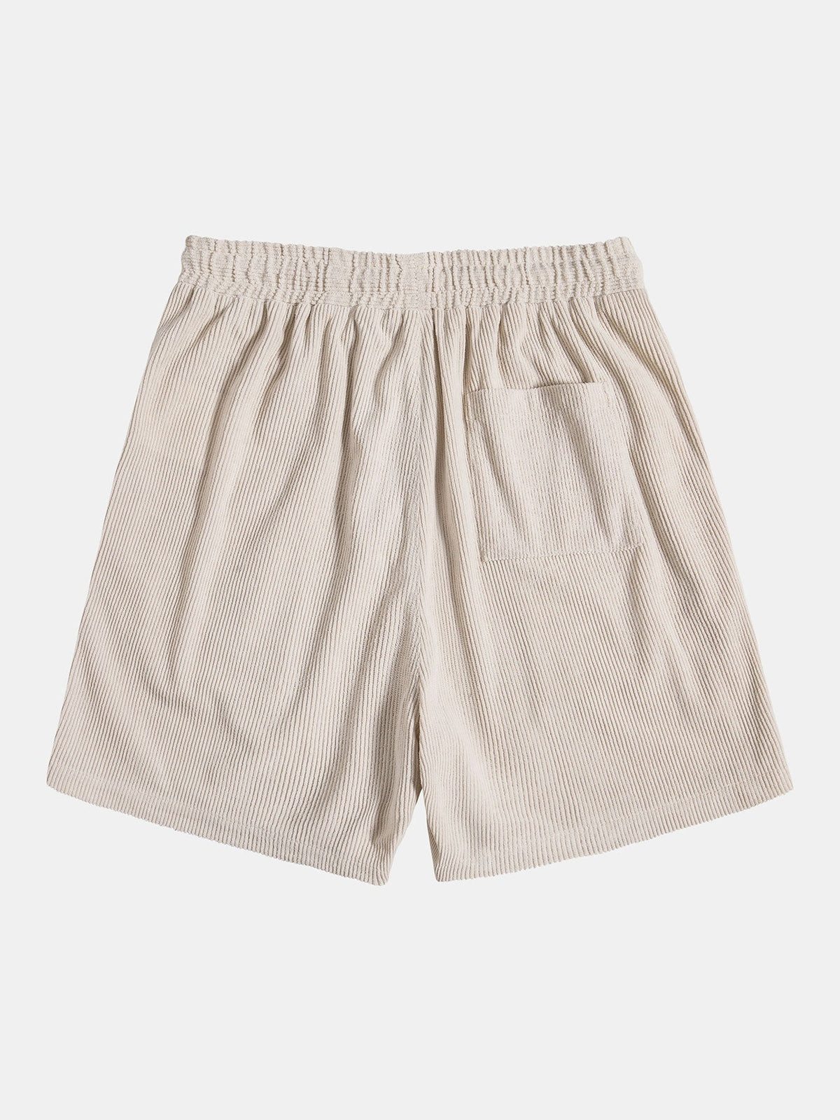 Men’s Corduroy Long-Sleeve Shirt and Shorts Set – Textured Transitional Casualwear
