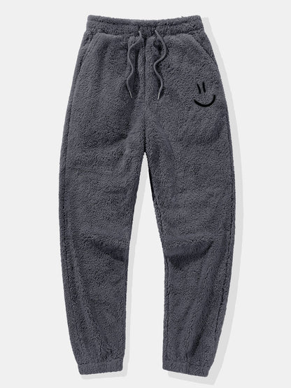 Men’s Plush Teddy Tracksuit – Relaxed Hooded Jogger Set for Winter Comfort