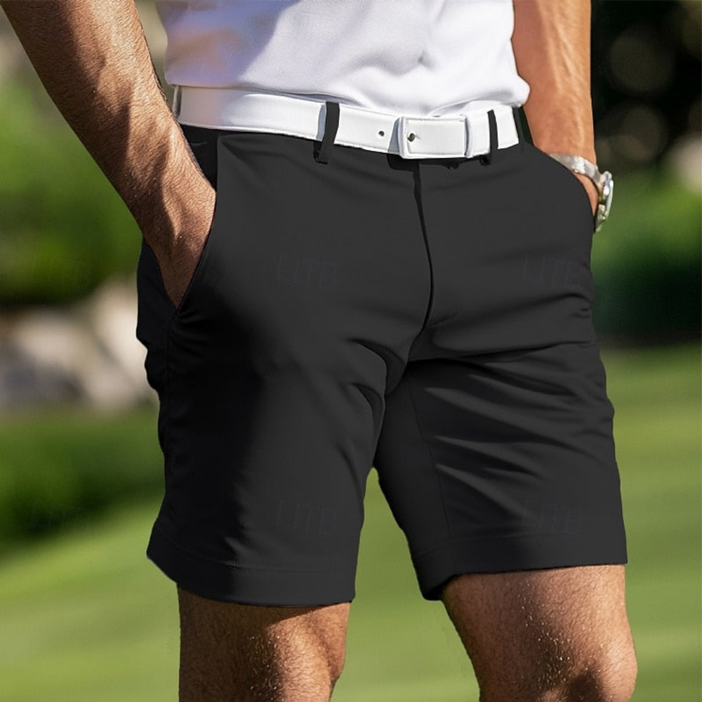Men’s Regular-Fit Summer Shorts – Breathable Casual Shorts with Side Pockets and Belt Loops