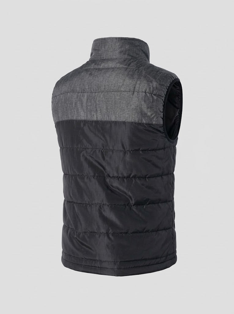 Unisex USB Heated Puffer Vest – High-Collar Winter Layer with Dual Heat Control