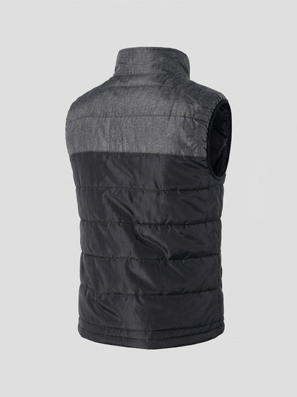 Unisex USB Heated Puffer Vest – High-Collar Winter Layer with Dual Heat Control