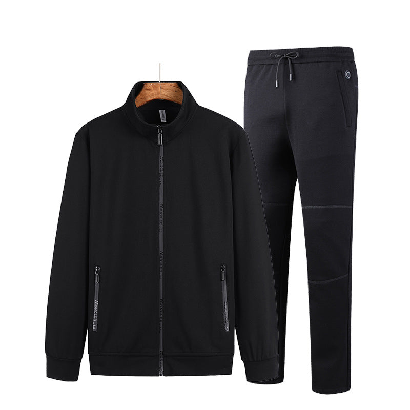 Men’s USB Heated Tracksuit Set – Zip-Up Jacket with Adjustable-Waist Trousers