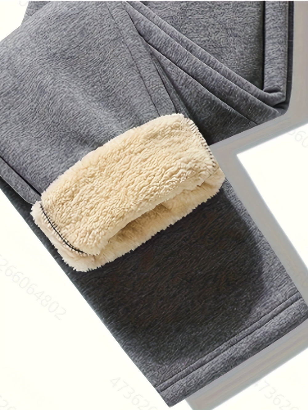 Men’s Fleece-Lined Jogger Trousers – Warm Tapered Sweatpants with Elasticated Waist and Cuffed Ankles
