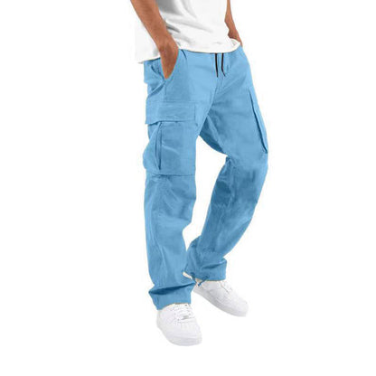 Men’s Multi-Pocket Cargo Trousers – Relaxed Workwear Pants for Everyday Utility