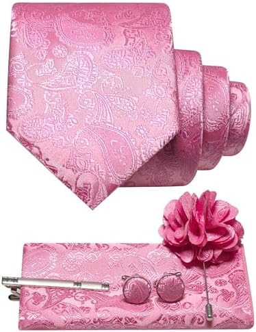 Men’s Paisley Tie Accessory Set – Coordinated Formal Essentials for Weddings and Events