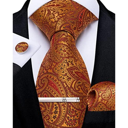 Men’s Paisley Formal Tie Set – Refined Accessories for Weddings and Special Events