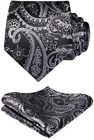 Men’s Paisley Jacquard Tie Set – Refined Formal Accessories for Weddings and Events