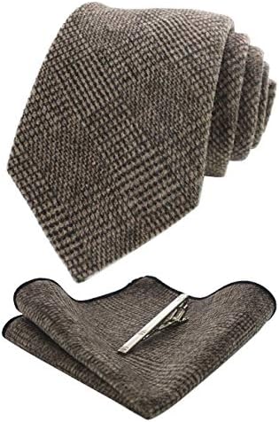 Men’s Cashmere-Wool Tie Set – Textured Accessories for Refined Tailoring