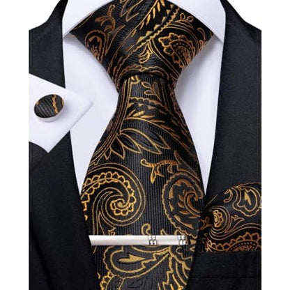 Men’s Paisley Formal Tie Set – Refined Accessories for Weddings and Special Events