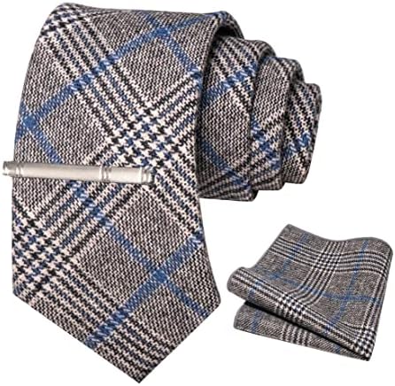 Men’s Cashmere-Wool Tie Set – Textured Accessories for Refined Tailoring