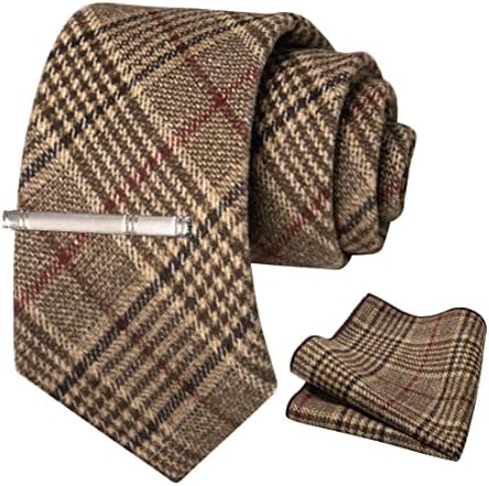 Men’s Cashmere-Wool Tie Set – Textured Accessories for Refined Tailoring