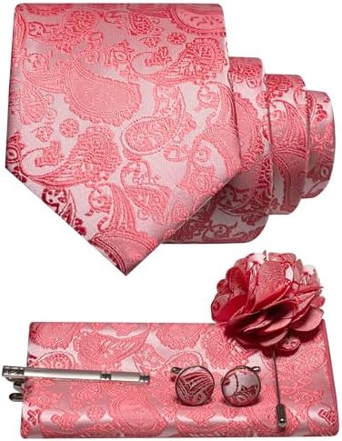Men’s Paisley Tie Accessory Set – Coordinated Formal Essentials for Weddings and Events
